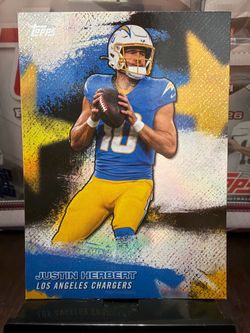 Topps Justin Herbert Los Angeles Chargers Football Card