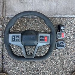 Polaris RZR Pro R OEM Steering Wheel w/ Remote Button Pods