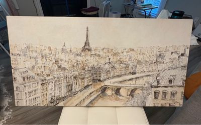 PARIS painting 31x16,