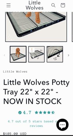 Dog Potty Training Pad Tray