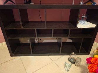 Dark Brown Cube Storage Shelving Unit