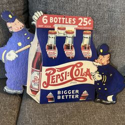 Vintage 1940’s And Up  Cola Signs &Coke Cola Items