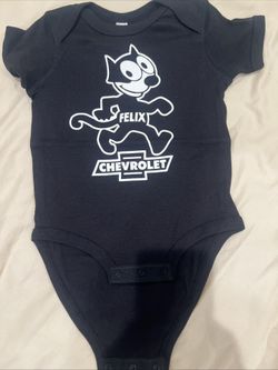 Felix, The Cat Chevrolet New Baby One Piece Black 18 Months 