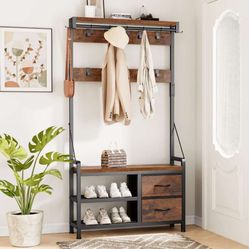 Great Coat Rack With Storage 