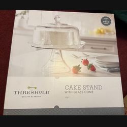 NEW Threshold Glass Cake Stand