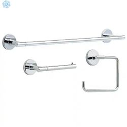 Delta Lyndall 3-Piece Bath Hardware Set in Polished Chrome