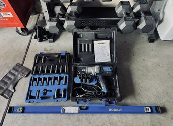 KOBALT IMPACT WRENCH plus SAE/METRIC SOCKET SET and I-BEAM 