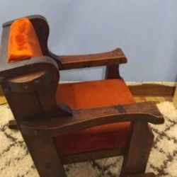 ANTIQUE - MC HANDMADE RUSTIC KID ROCKING CHAIR 