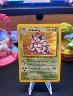 Pokemon TCG Nidoking 11/102 Base Set Unlimited - Moderately Played MP