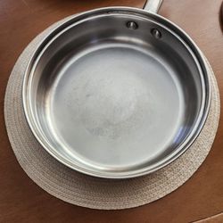 10 Stainless Steel Frying Pan With Lid