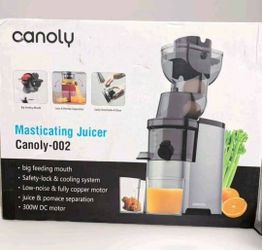 Canoly-002 Masticating Juicer Slow Press 300w used twice