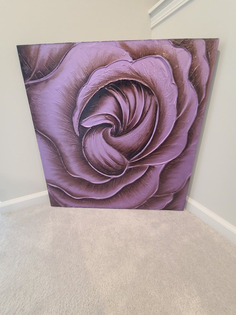 Purple Flower Picture Frame