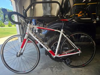 Orbea road bike with trainer