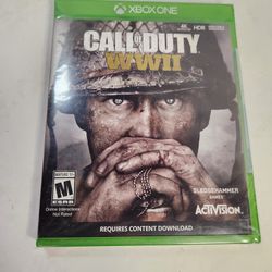 Brand New Sealed Call of Duty WWII Xbox One Video Game Shooter War Soldier