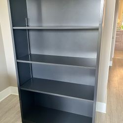 HON Brigade Steel Bookcase | 4 Shelves | 34-1/2"W | Charcoal Finish