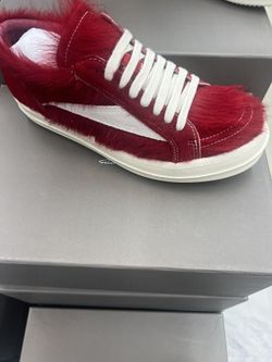 Rick Owens Red Sneakers 