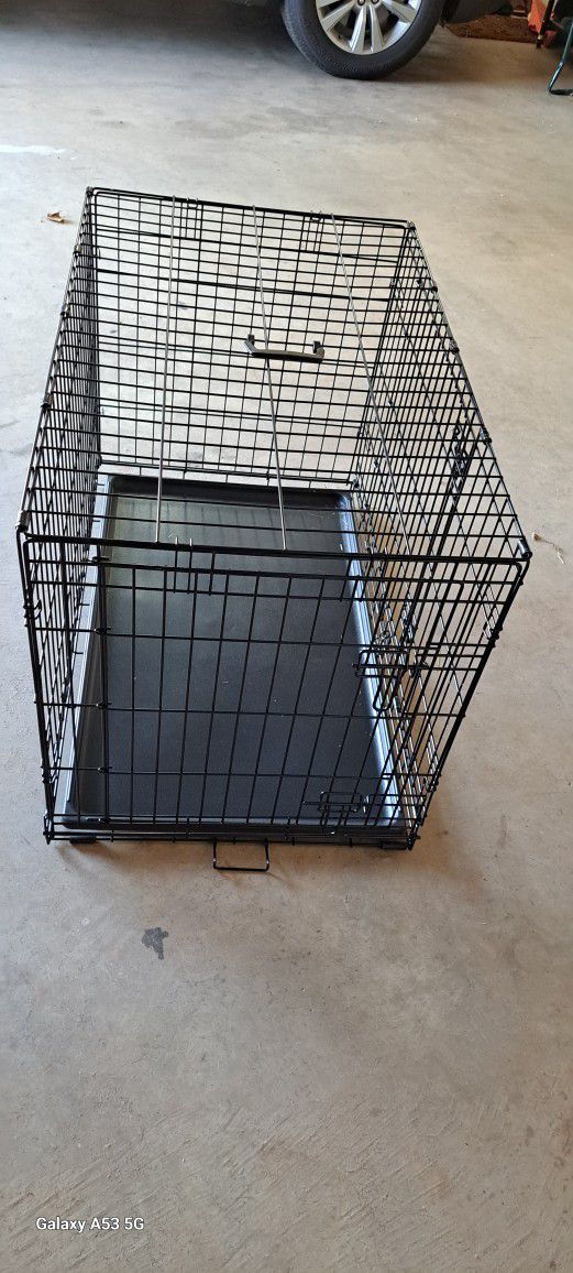 Metal Folding Dog Animal Crate Cage