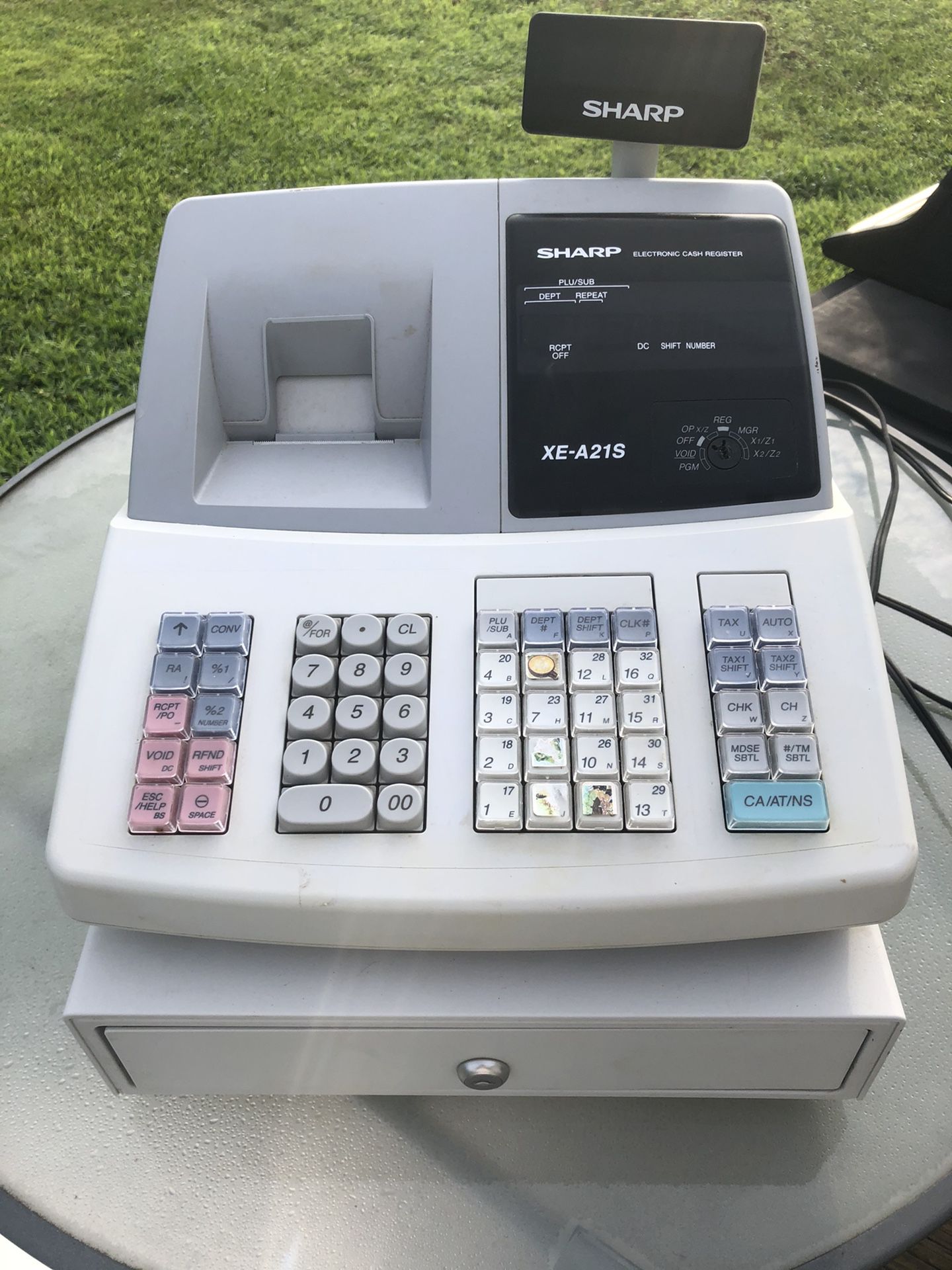 Sharp XE a21s programmable cash register