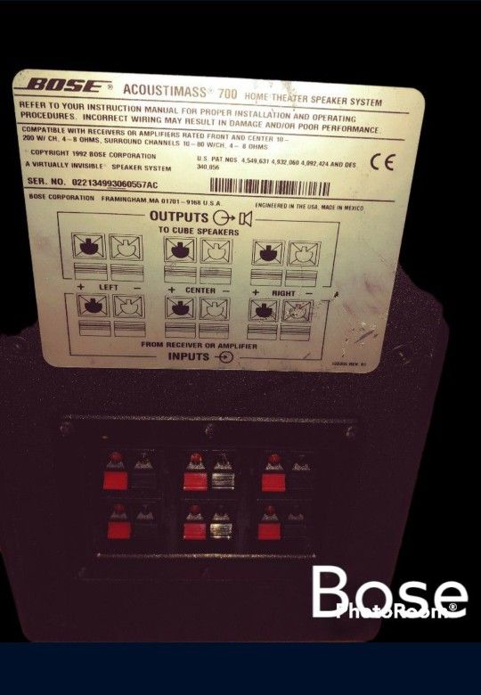 Bose acoustimass 700 home theater cheap speaker system