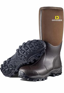 DRYCODE Muck Rubber neoprene Boots for Men and Women, Waterproof Durable 6mm