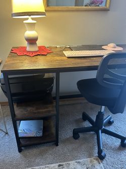 Desk With Office Chair.