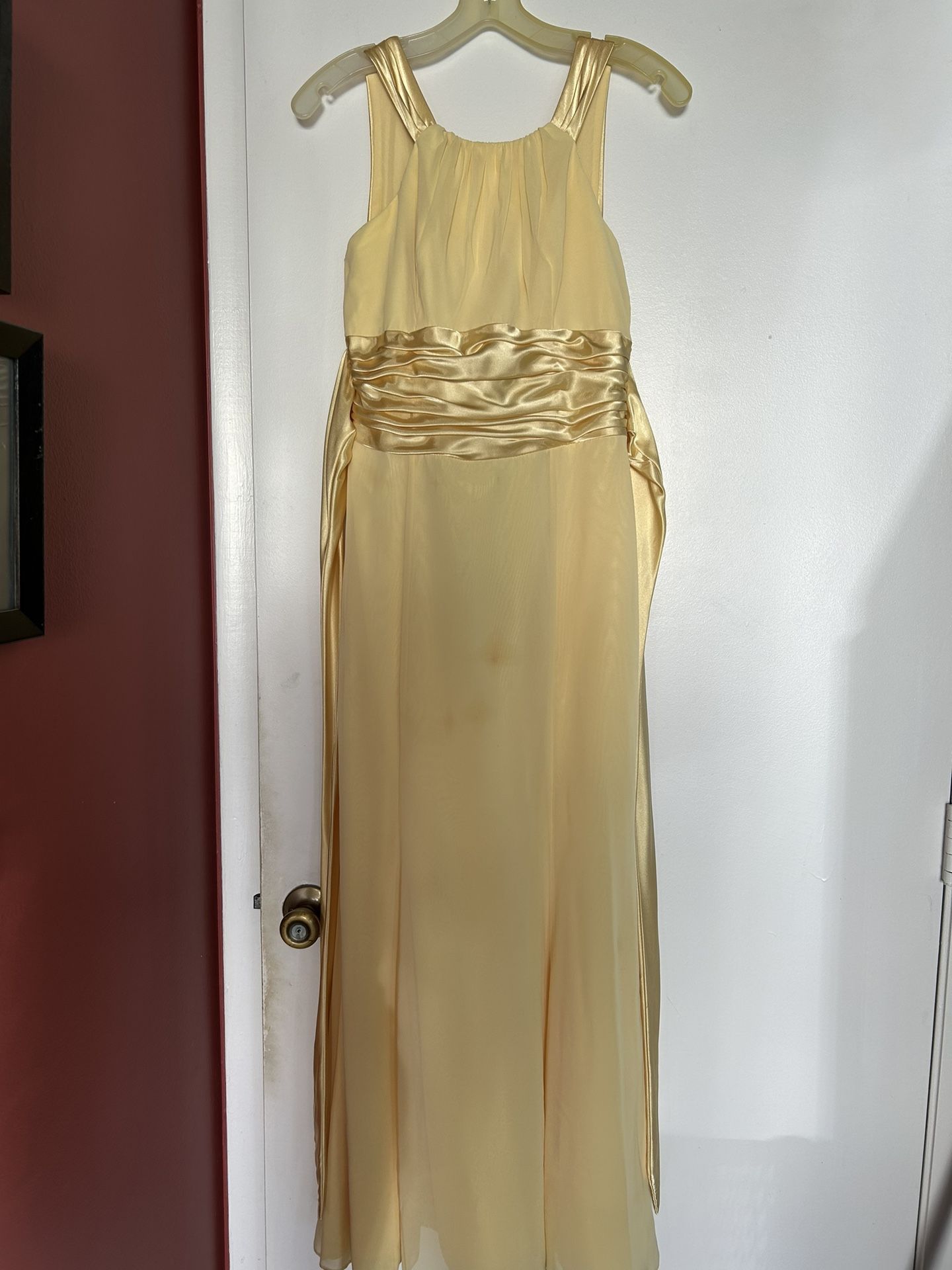 Yellow Prom Formal Dress 