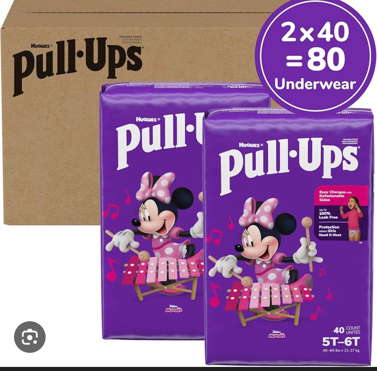 Huggies Pull Up 5t-6t 80count