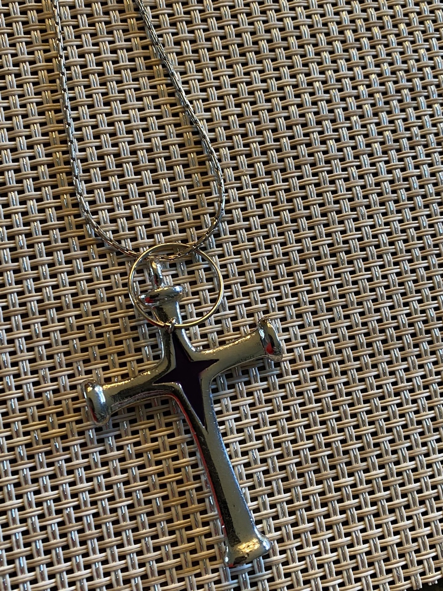 Silver Crucifix With Chain