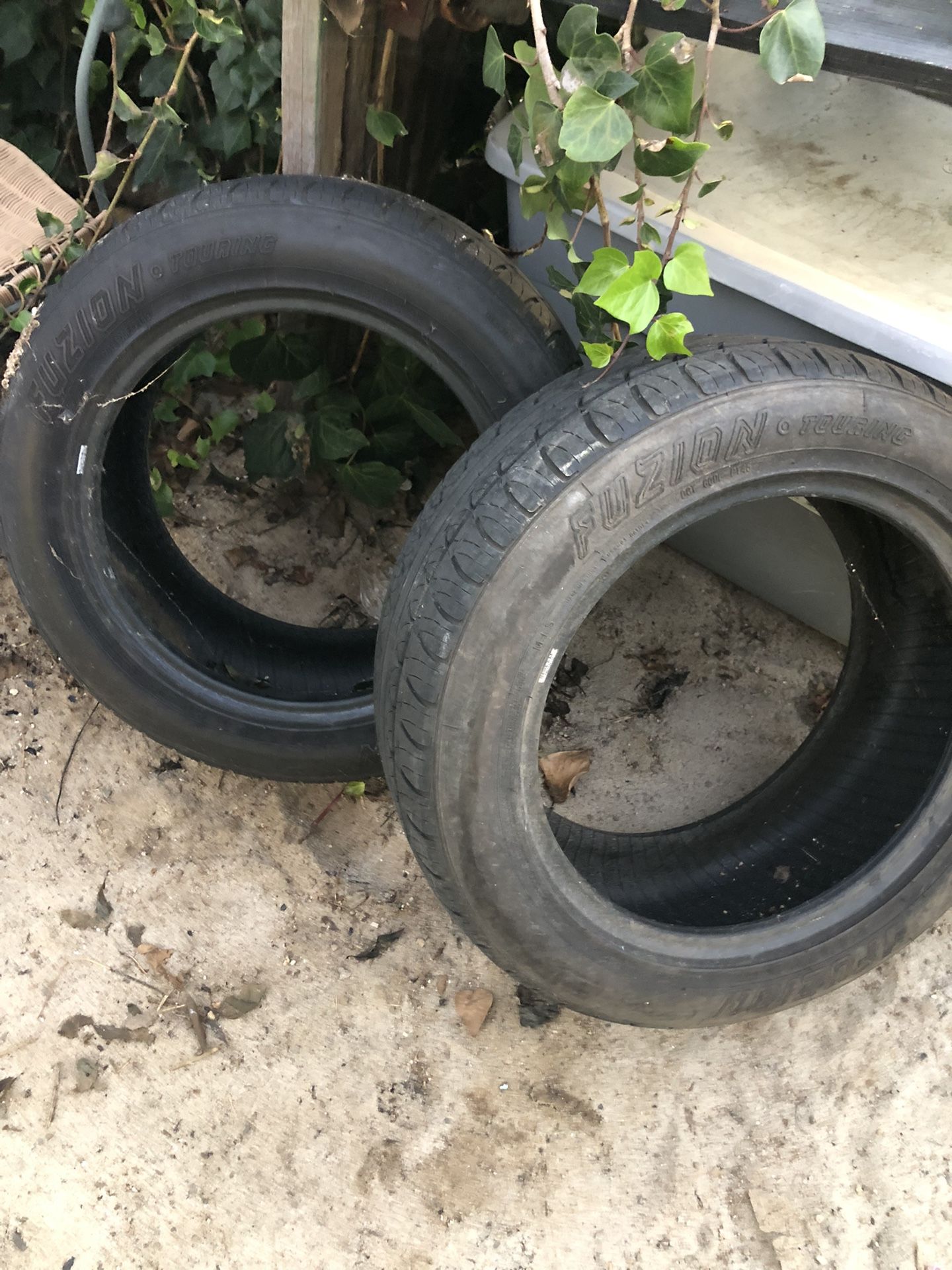Two free matching tires 215/55/16