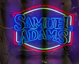 Beer sign for $60, Samuel Adams
