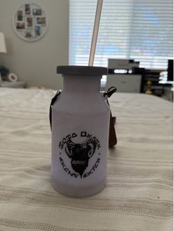 Disney Parks Star Wars Galaxy's Edge Bantha Blue Milk Light Up Sipper Bottle Jug