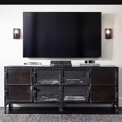 Restoration Hardware Metal Industrial Media Console