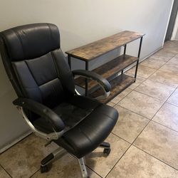 Office Chair And 3-Level Shelf 