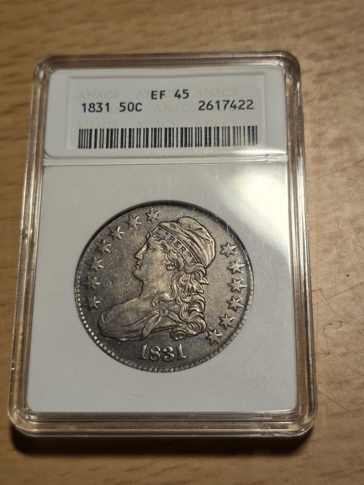 1831 Capped Bust Half Dollar Soap Box