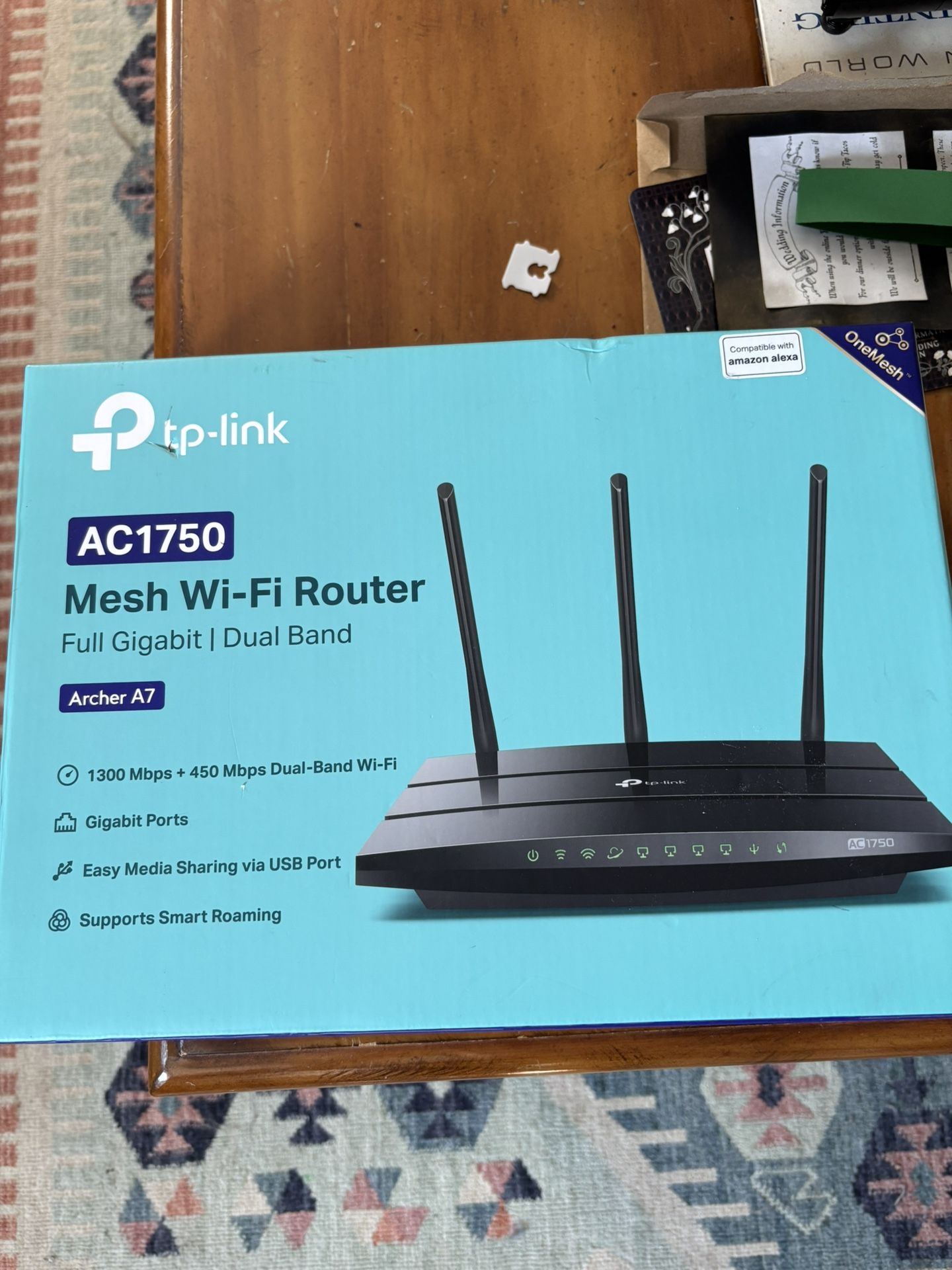 TP-Link Archer A7 AC1750 Wi-Fi Router (With Box & Cables)