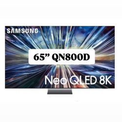SAMSUNG 65-Inch Class Neo QLED 8K QN800D Series Mini LED Quantum HDR Smart TV with Ultra Slim Design, Dolby Atmos, Object Tracking Sound+, Q-Symphony 