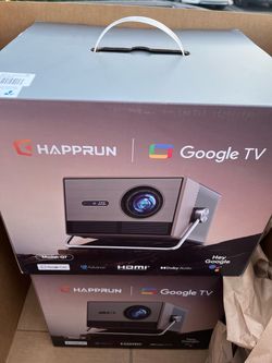Happrun Q7 1920 x 1080 Google TV Enabled LED LCD Projector，New