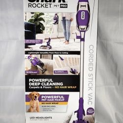 Shark Rocket ZS350 Silver/Purple Stick Vacuum with Self Cleaning Brushroll