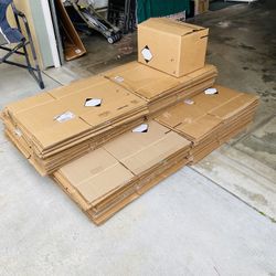 Moving boxes.   ( $ .40 EA).  See description.