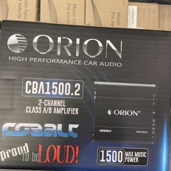 Orión High Performance Car Audio 2 Channel Class A/B Amplifier 