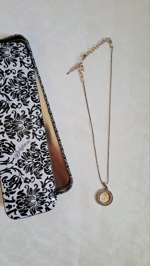 Brighton Memento Necklace And Circle Photo Charm