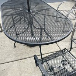 Iron Table And Chairs