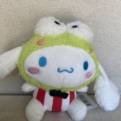 NWT Red Sanrio Cinnamoroll Keroppi Plush 6.4"