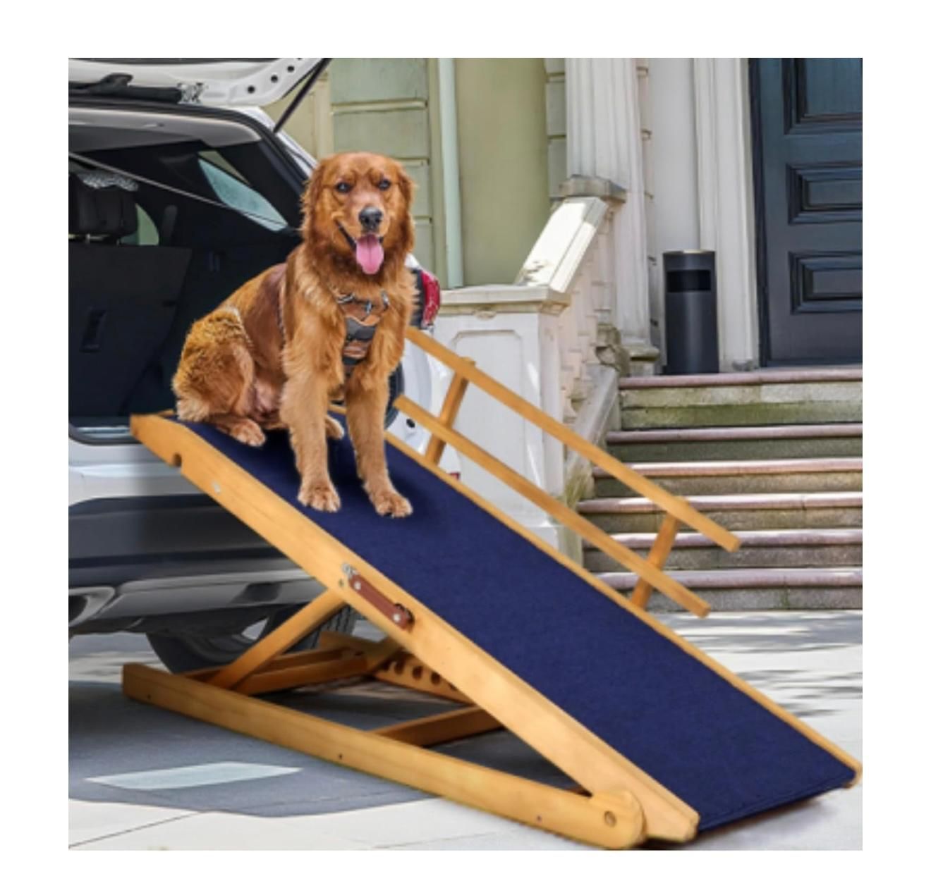 Dog Ramp for Beds, Cars, Couches, Dog Steps Anti-Slip Surface, Dogs Ramps for Old Small Pet,High Traction(GH7)