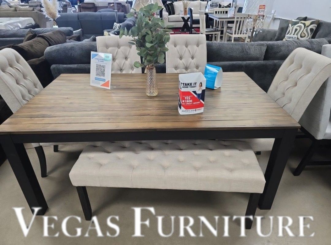 Dining Table Set 6PC 