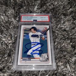 Spencer Torkelson Signed 2020 Bowman 1st Rookie PSA Rookiegraph GEM MT 10 AUTO