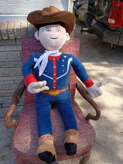 Oversized big Tex doll