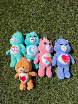 Care Bears Plush Stuffed Animals – Lot of 5