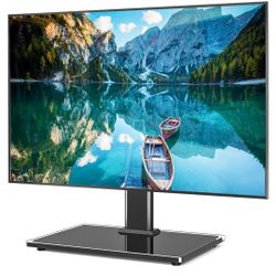 New Universal Table Top TV Stand TV Base Replacement for Most 27-60 Inch LCD LED Plasma Flat Screen TVs, Vesa Mount Holds up to 88 lbs