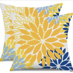 Floral Outdoor Pillow Covers 18 X 18